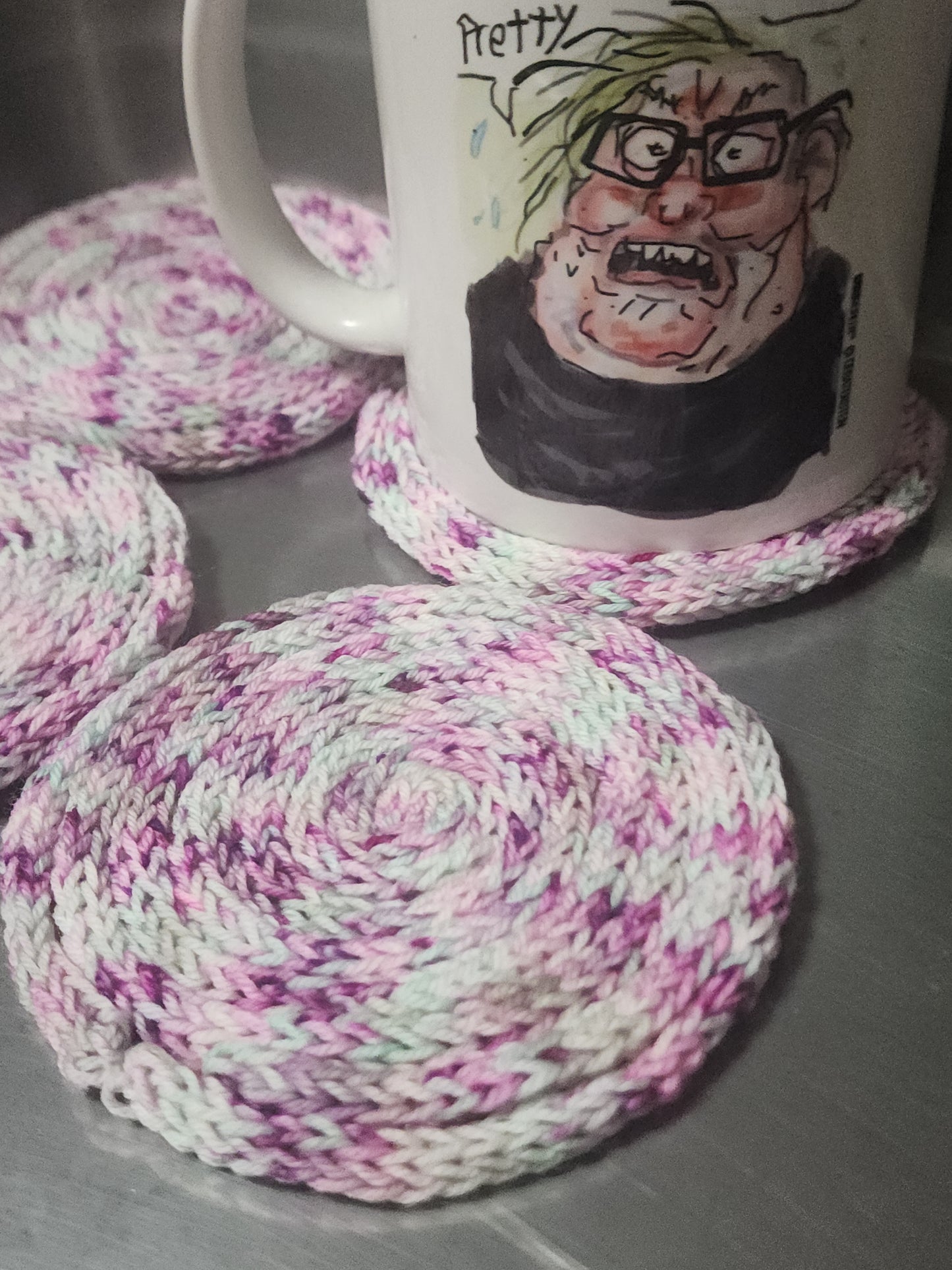 I'd Deck You If I Weren't A Lady Coaster Set