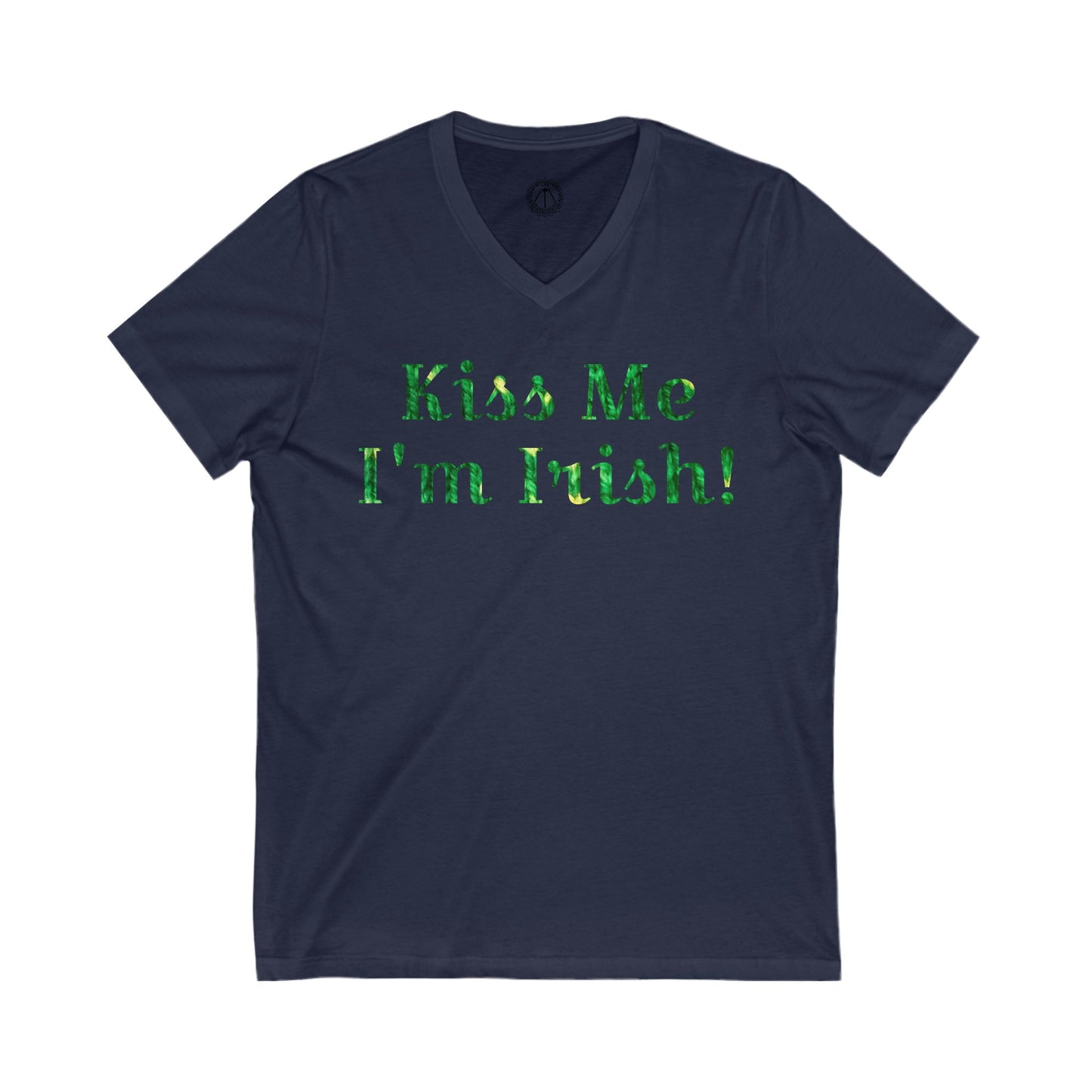 Kiss Me I'm Irish V-Neck Tee - Perfect for St. Patrick's Day Celebrations!