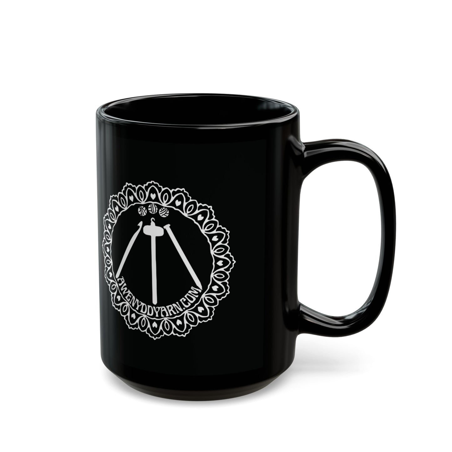 Black Awenydd Logo Mug