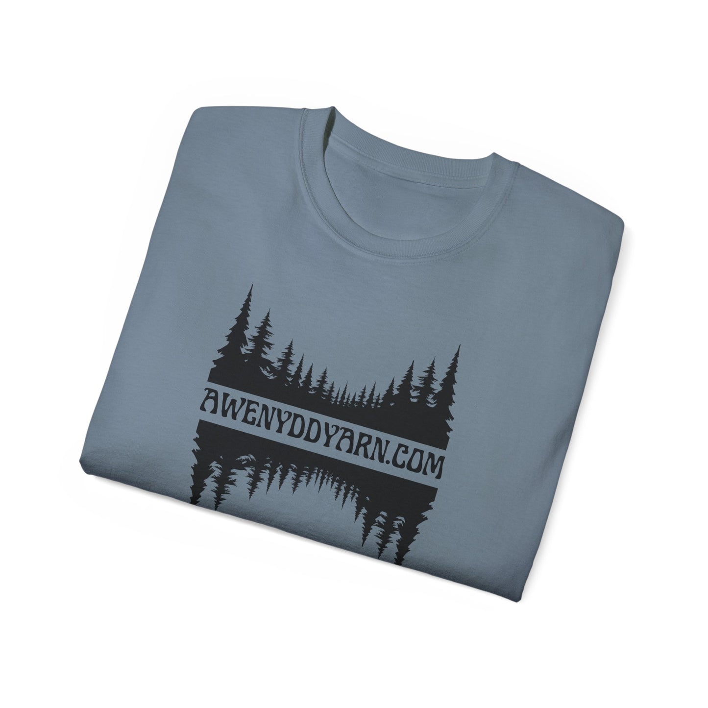 Unisex Ultra Cotton Tee - Awenydd Yarn Nature Spirit Design
