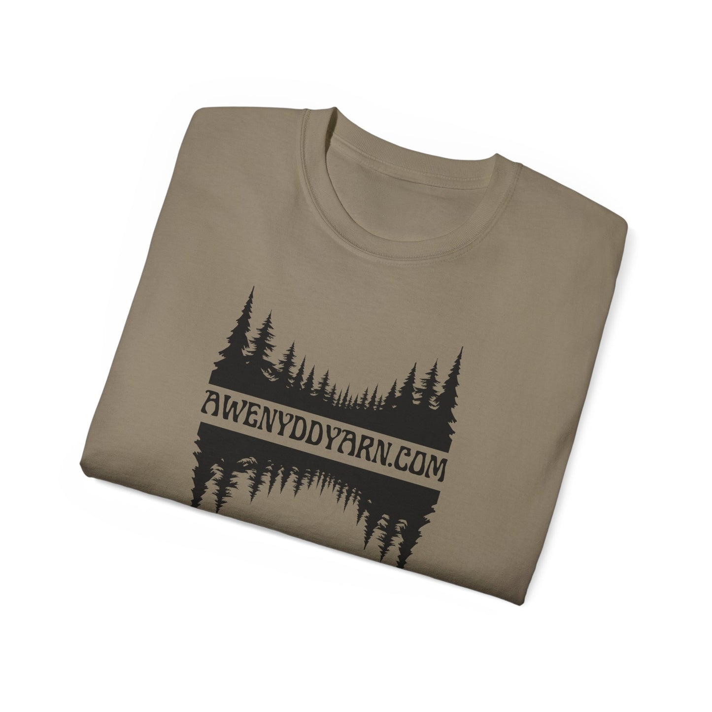 Unisex Ultra Cotton Tee - Awenydd Yarn Nature Spirit Design