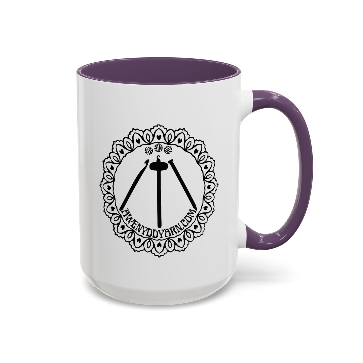 Awenydd Logo Colorful Accent Coffee Mug