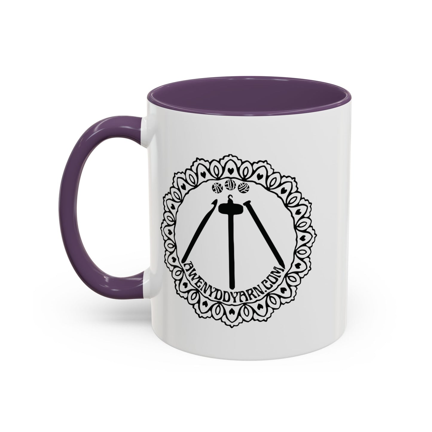 Awenydd Logo Colorful Accent Coffee Mug