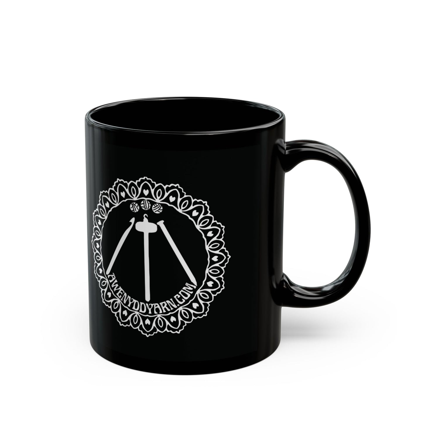 Black Awenydd Logo Mug