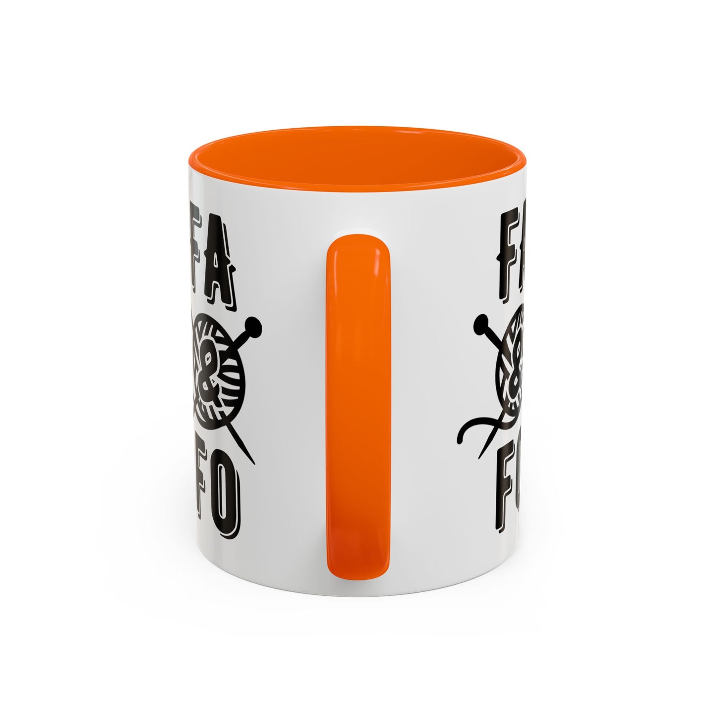 FAFO Colorful Accent Coffee Mug - Perfect Gift for Yarn Lovers