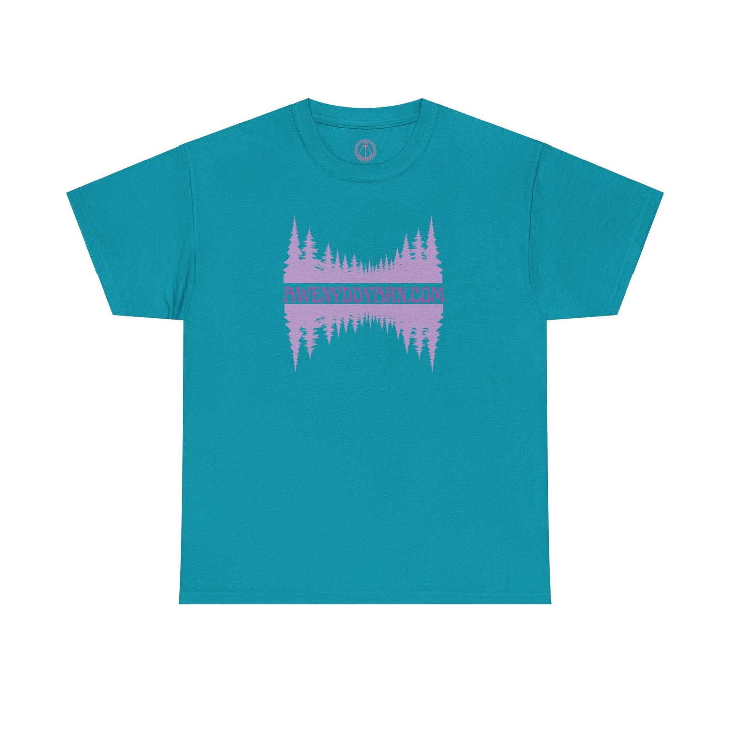 Unisex Heavy Cotton Tee - Purple Awenydd Trees