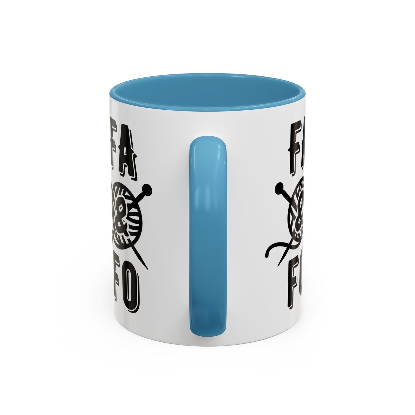 FAFO Colorful Accent Coffee Mug - Perfect Gift for Yarn Lovers