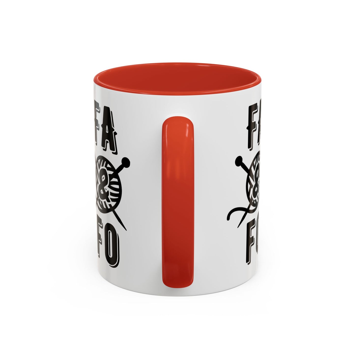 FAFO Colorful Accent Coffee Mug - Perfect Gift for Yarn Lovers