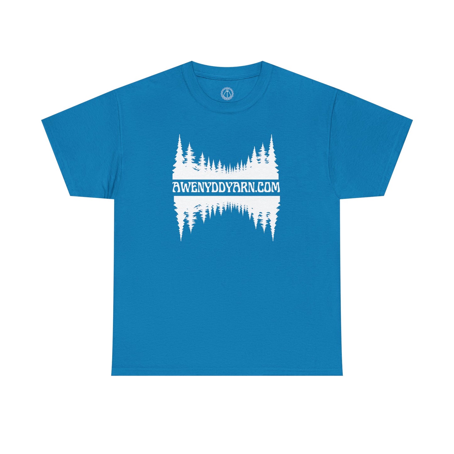 Unisex Heavy Cotton Tee - AWENYDDYARN.com Forest Design
