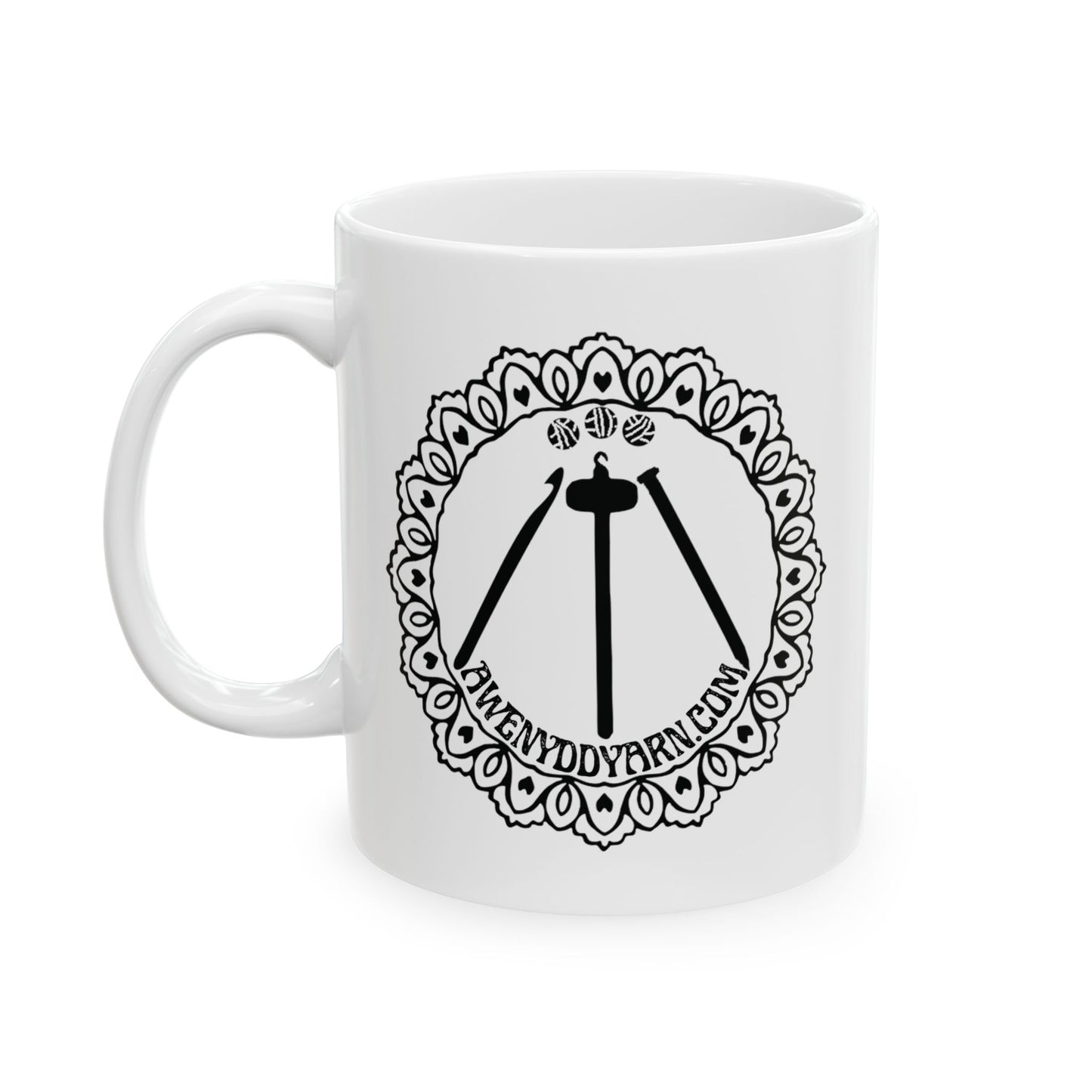 Awenydd Logo Ceramic Mug - 11oz & 15oz