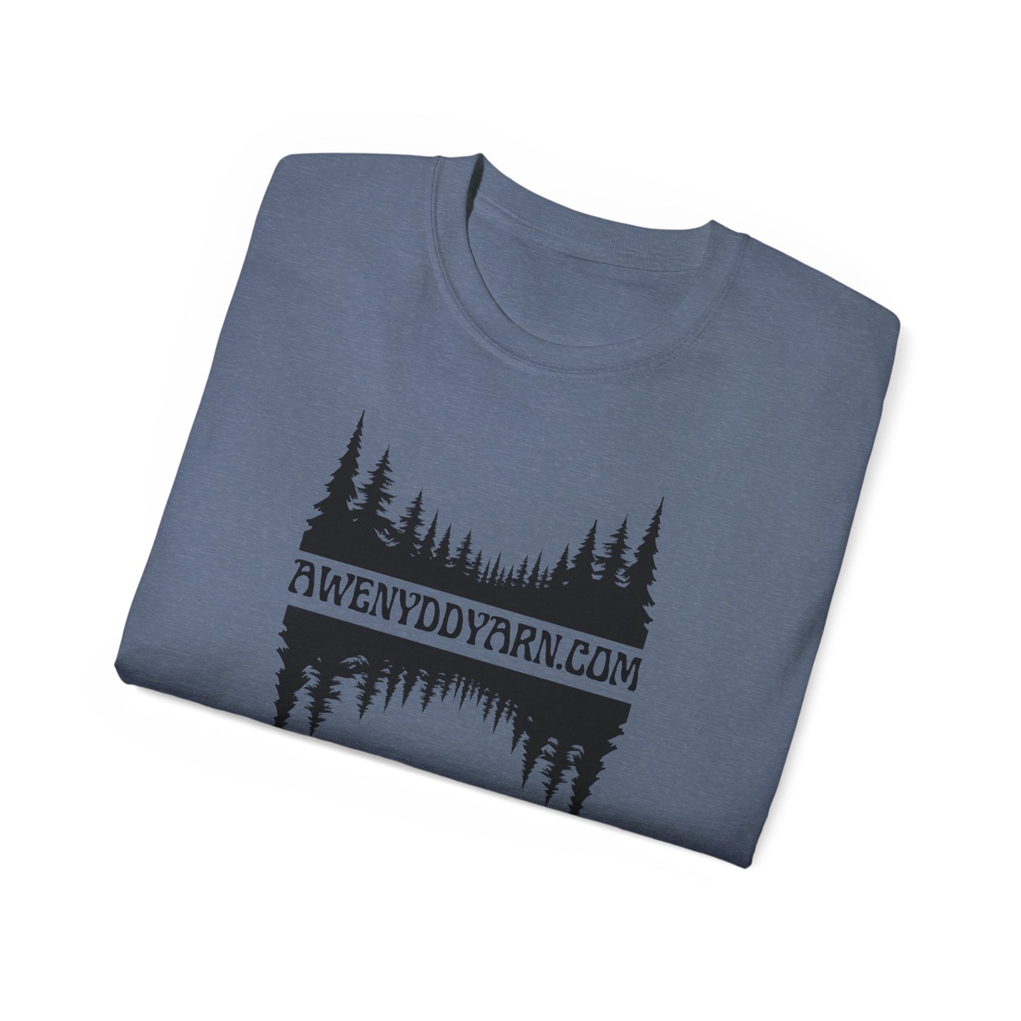 Unisex Ultra Cotton Tee - Awenydd Yarn Nature Spirit Design