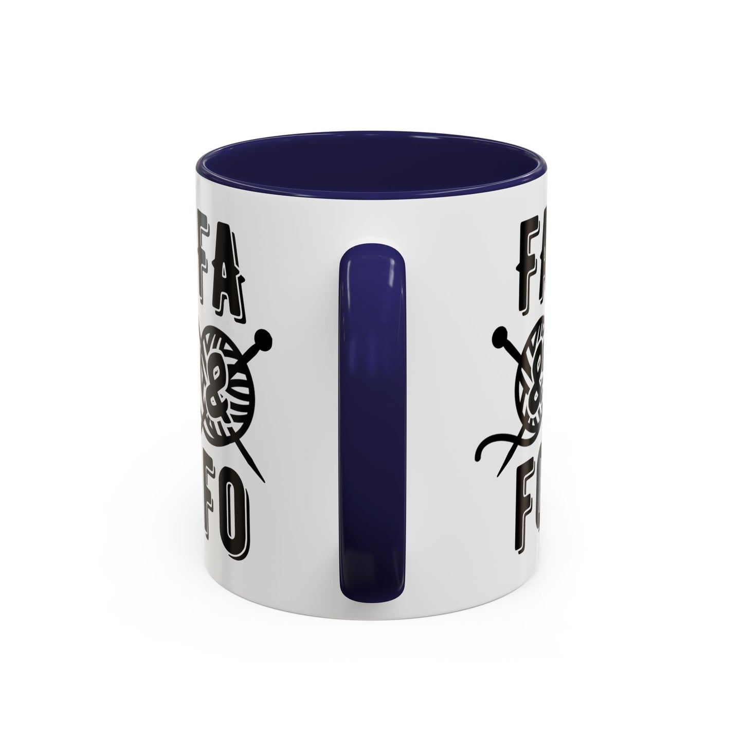 FAFO Colorful Accent Coffee Mug - Perfect Gift for Yarn Lovers