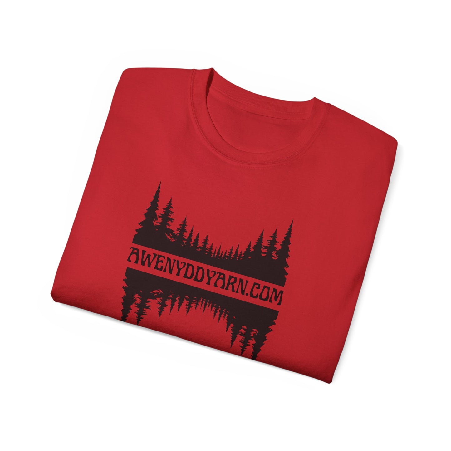 Unisex Ultra Cotton Tee - Awenydd Yarn Nature Spirit Design