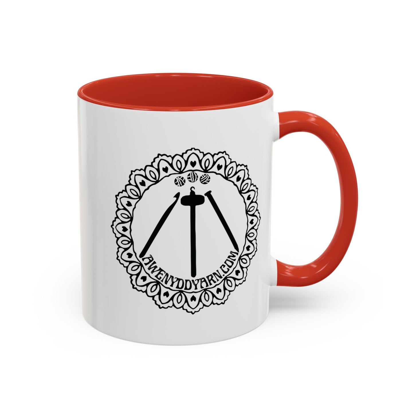 Awenydd Logo Colorful Accent Coffee Mug