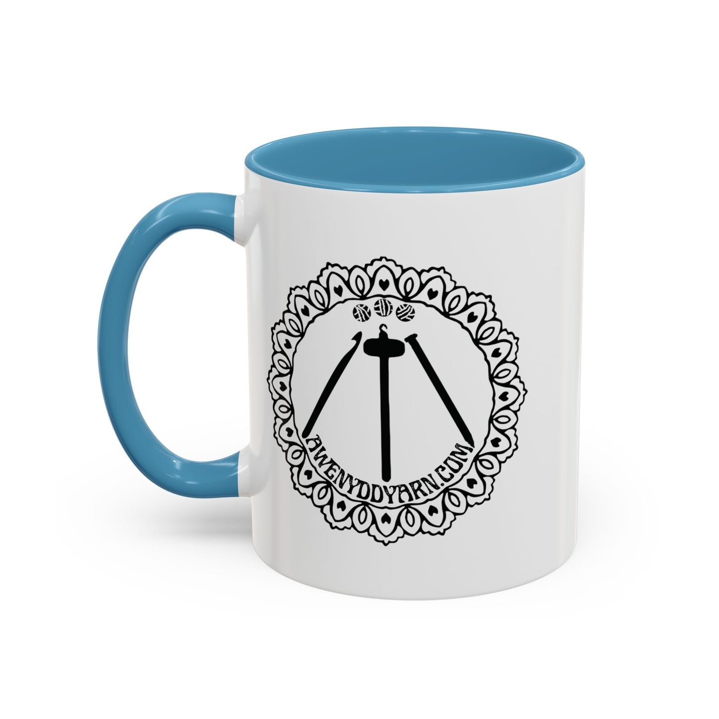 Awenydd Logo Colorful Accent Coffee Mug