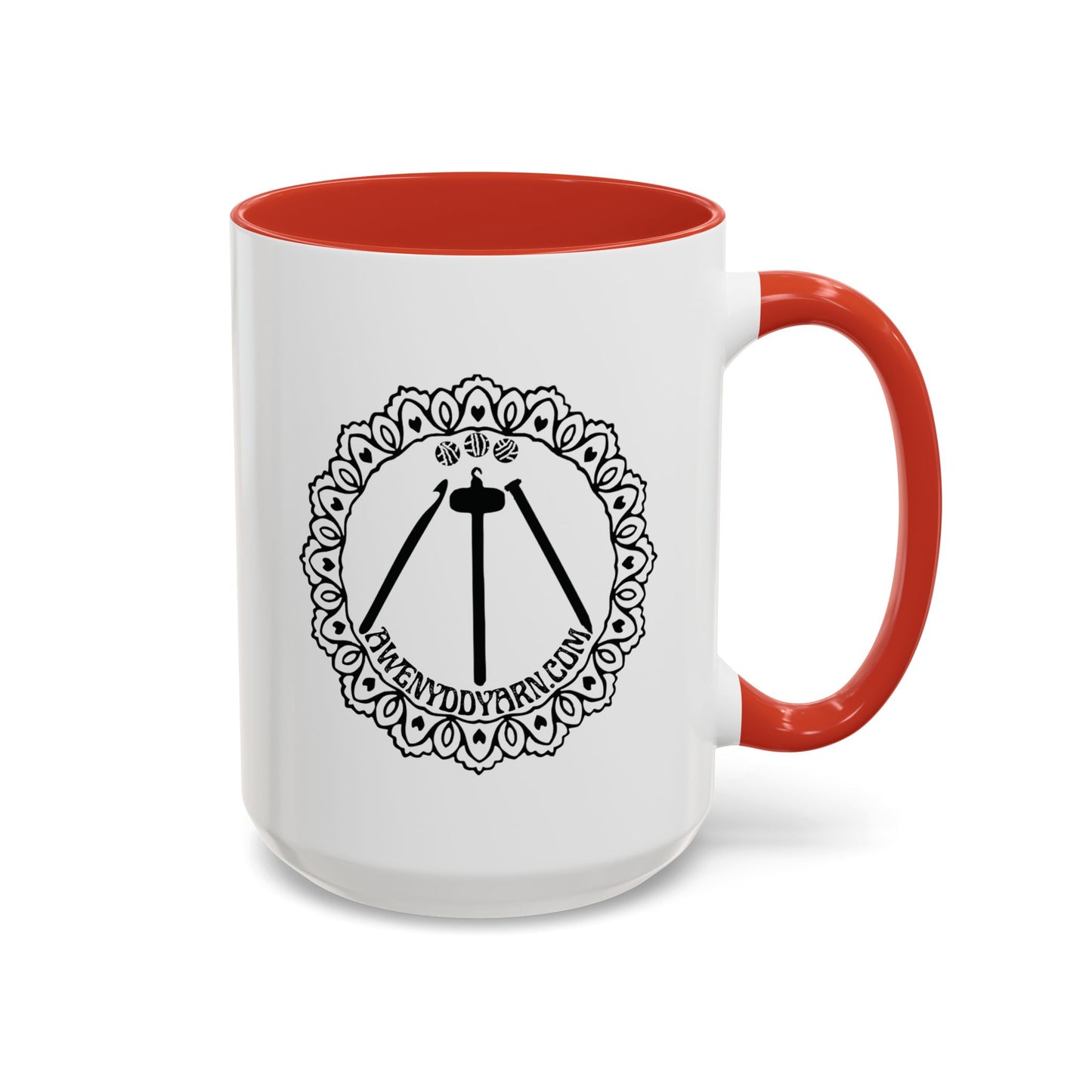Awenydd Logo Colorful Accent Coffee Mug