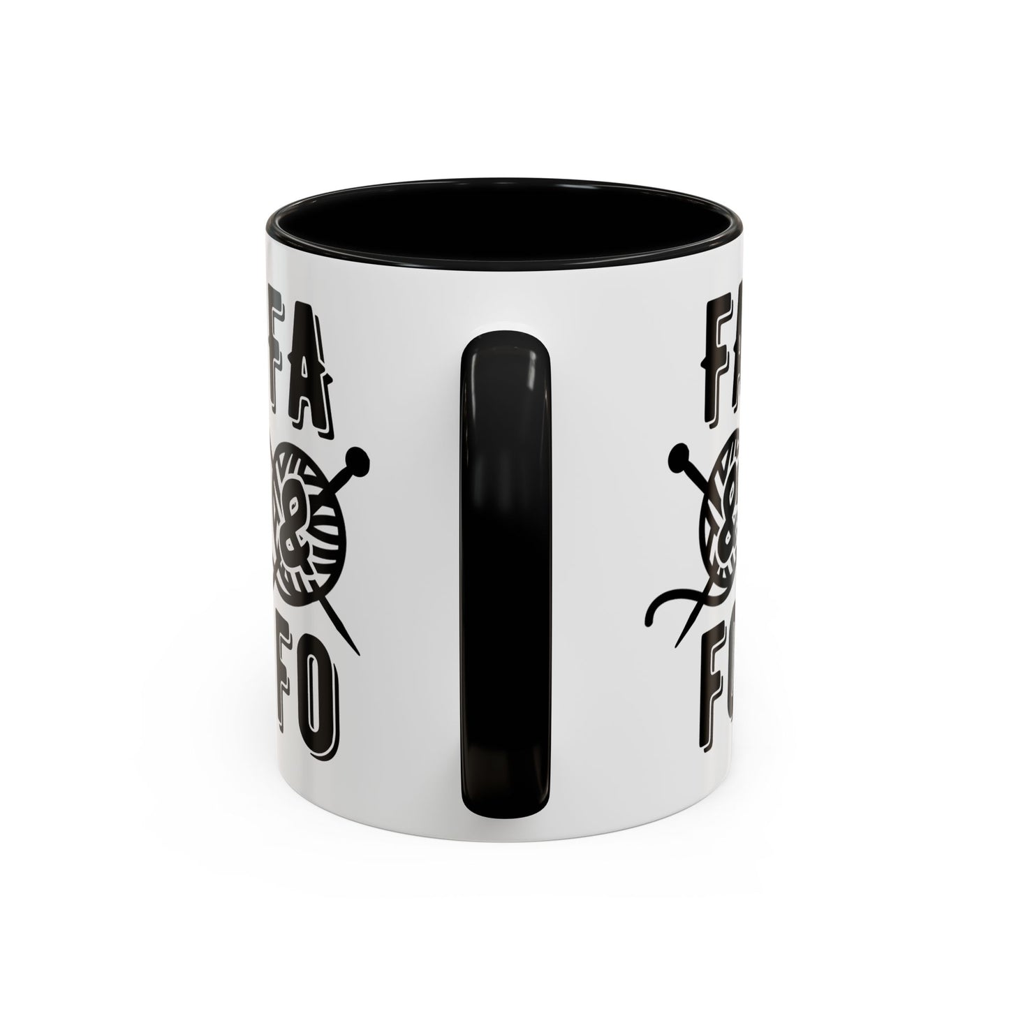 FAFO Colorful Accent Coffee Mug - Perfect Gift for Yarn Lovers