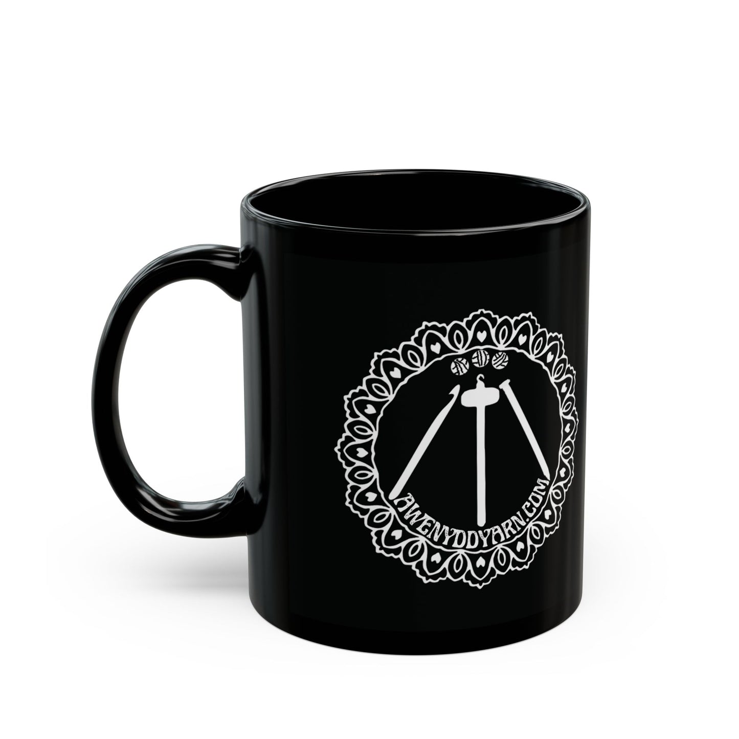 Black Awenydd Logo Mug