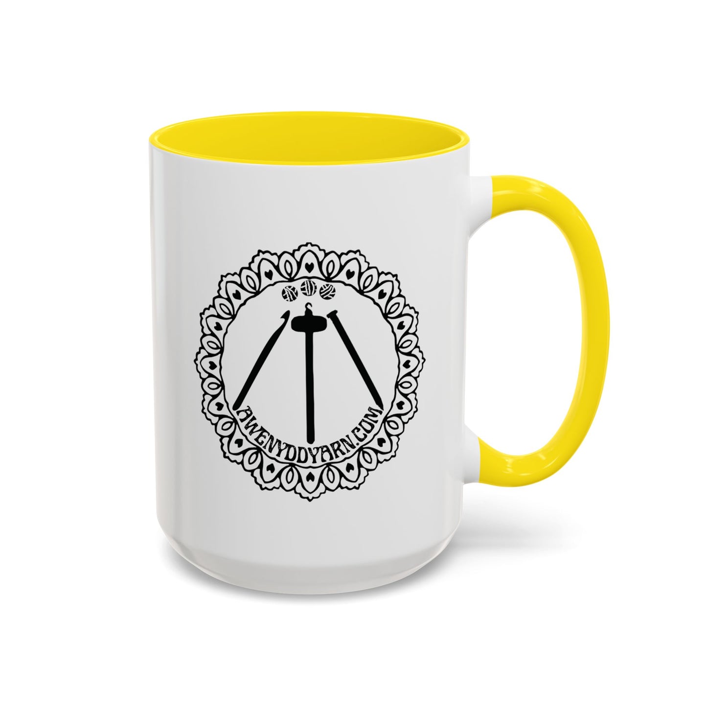 Awenydd Logo Colorful Accent Coffee Mug