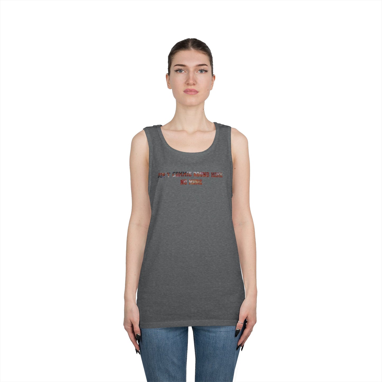 Don't Commie Round Here No More Unisex Heavy Cotton Tank Top