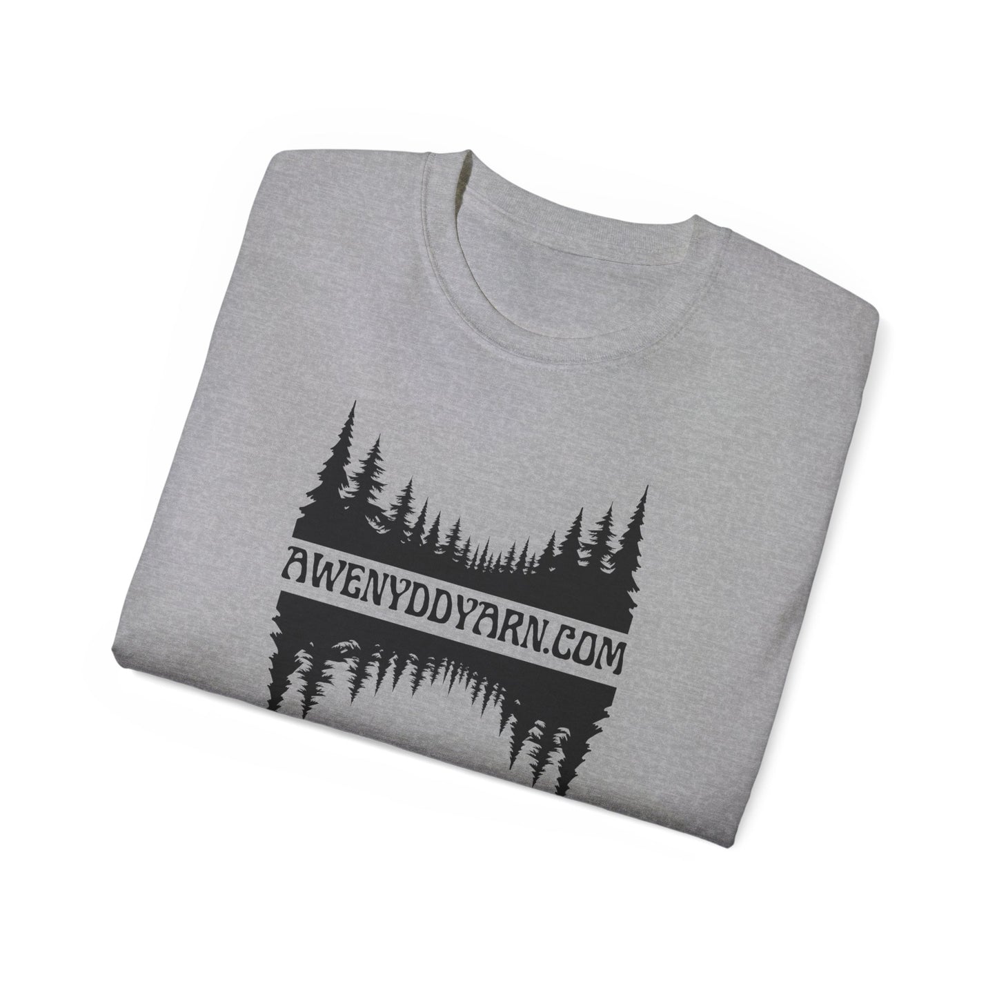 Unisex Ultra Cotton Tee - Awenydd Yarn Nature Spirit Design