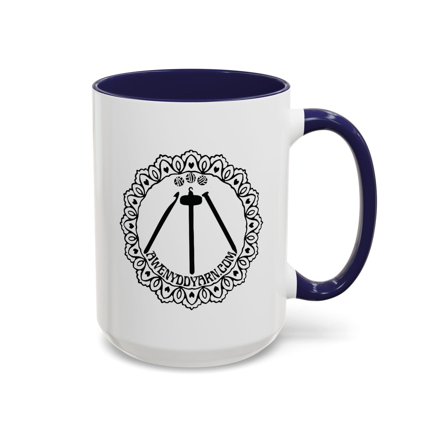 Awenydd Logo Colorful Accent Coffee Mug