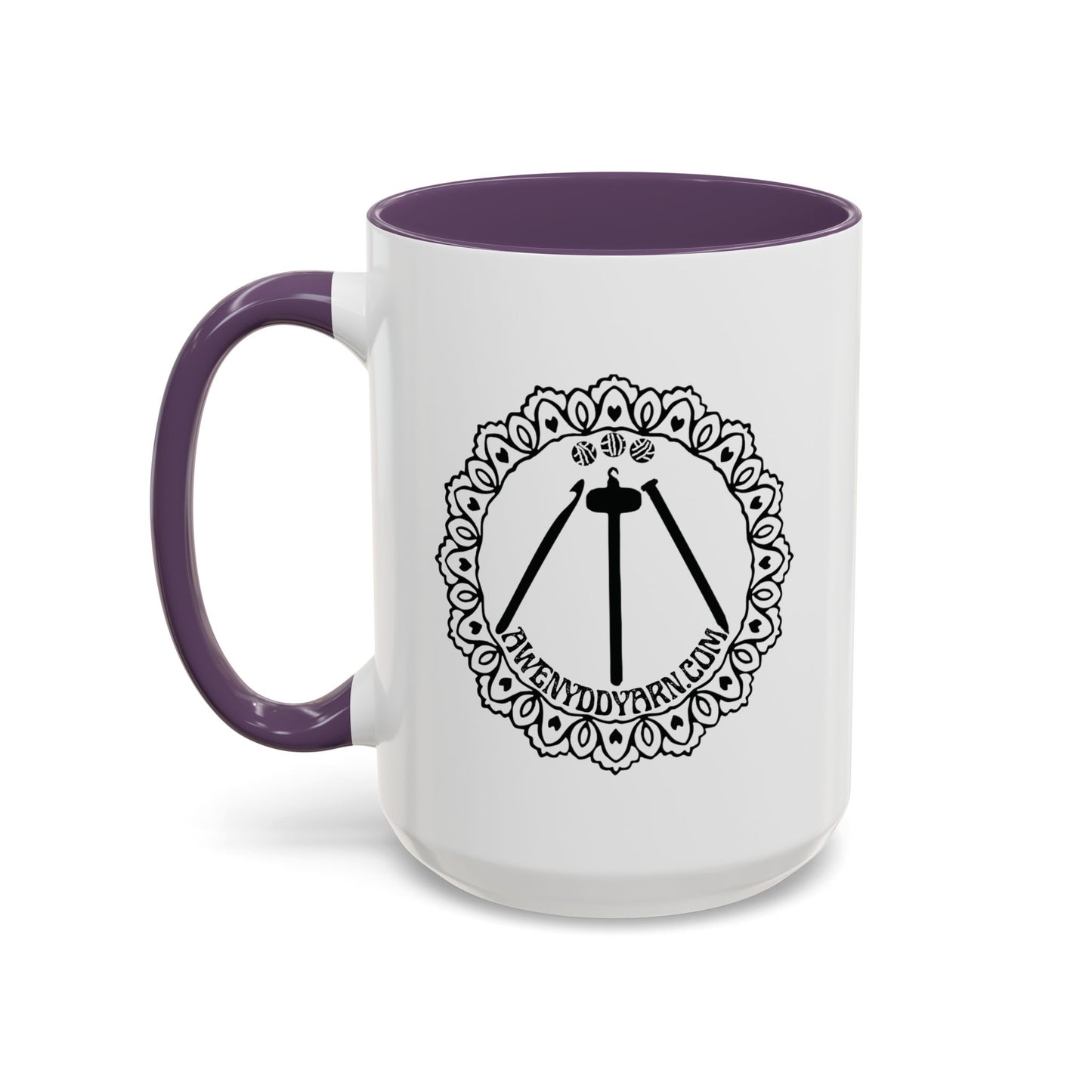 Awenydd Logo Colorful Accent Coffee Mug