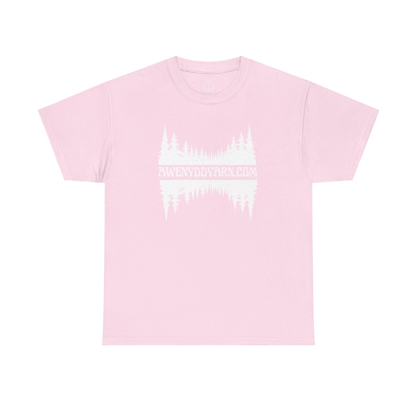 Unisex Heavy Cotton Tee - AWENYDDYARN.com Forest Design