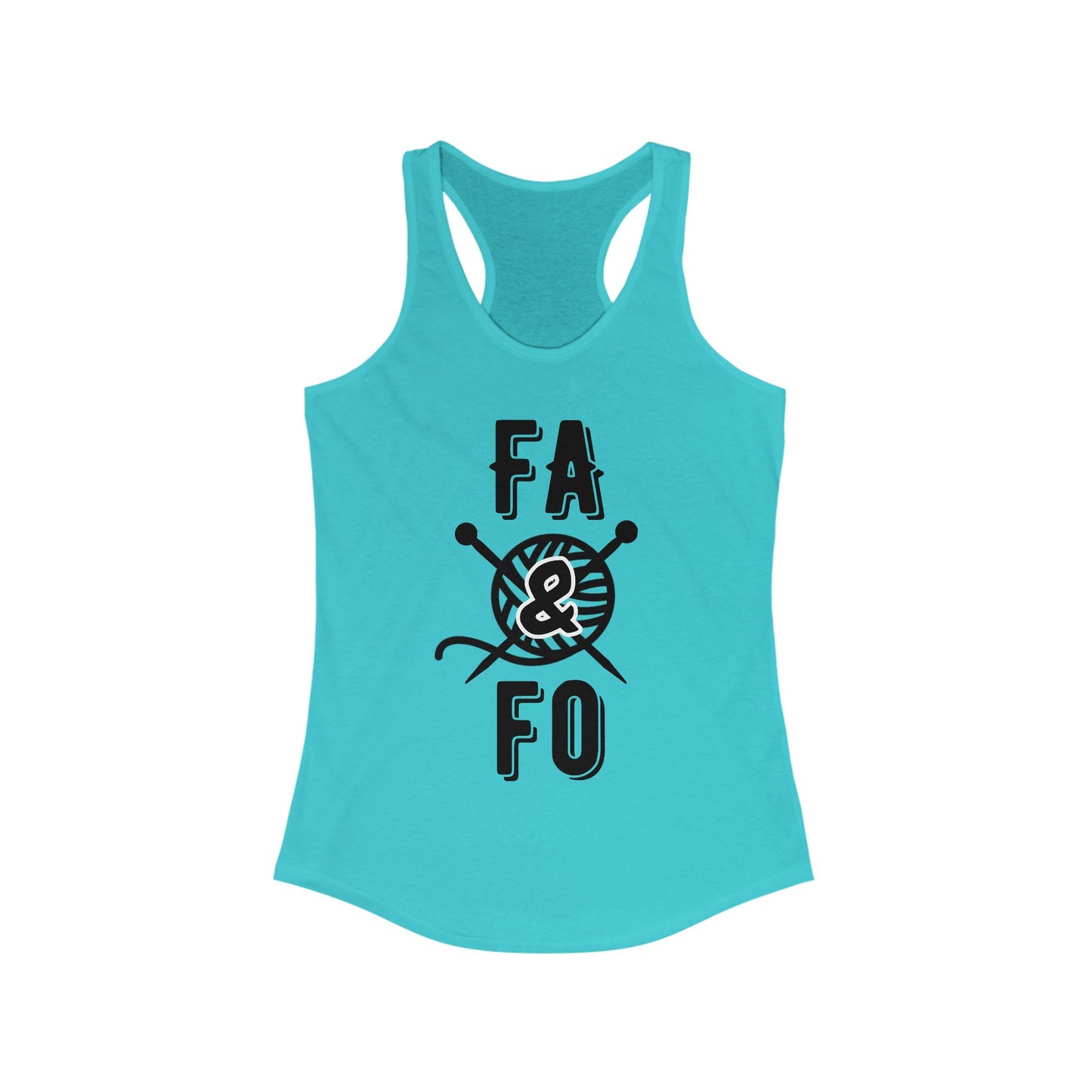 FAFO Women's Racerback Tank Top - Perfect for Crafters!