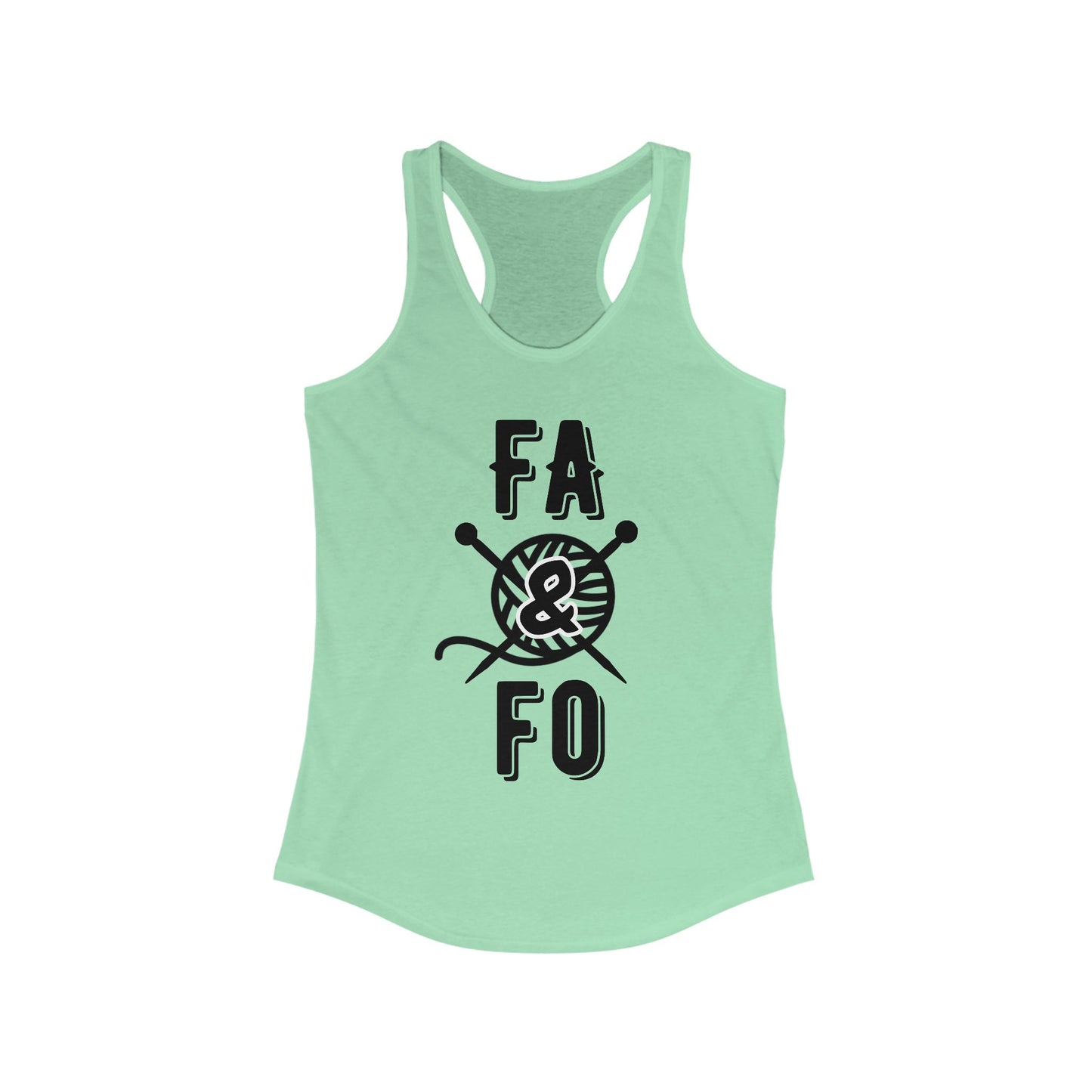 FAFO Women's Racerback Tank Top - Perfect for Crafters!