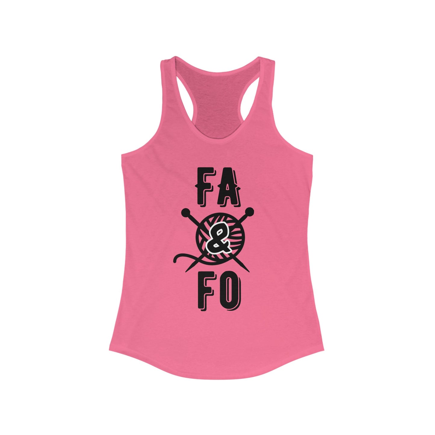 FAFO Women's Racerback Tank Top - Perfect for Crafters!