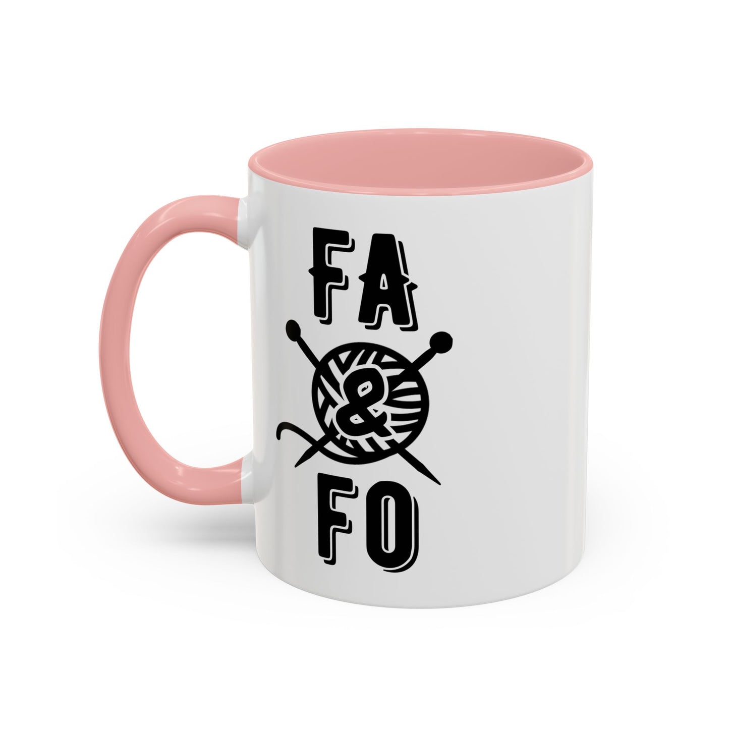 FAFO Colorful Accent Coffee Mug - Perfect Gift for Yarn Lovers