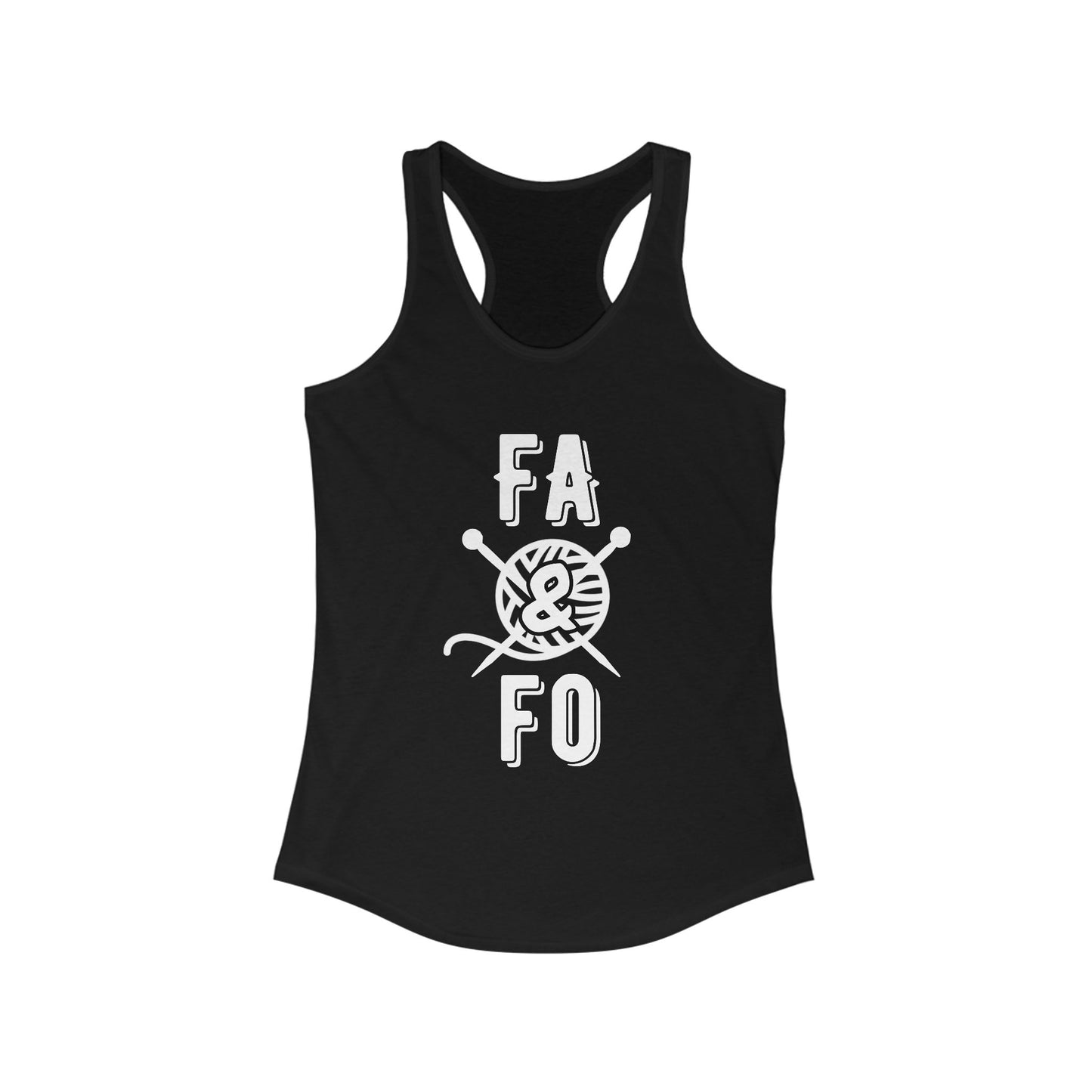 FAFO Knitting Women's Racerback Tank - Perfect Gift for Yarn Lovers