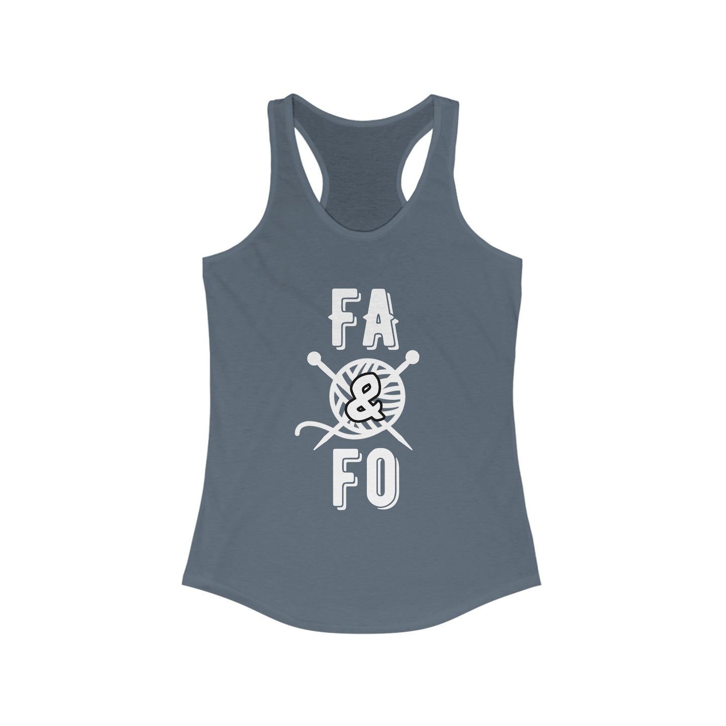 FAFO Knitting Women's Racerback Tank - Perfect Gift for Yarn Lovers