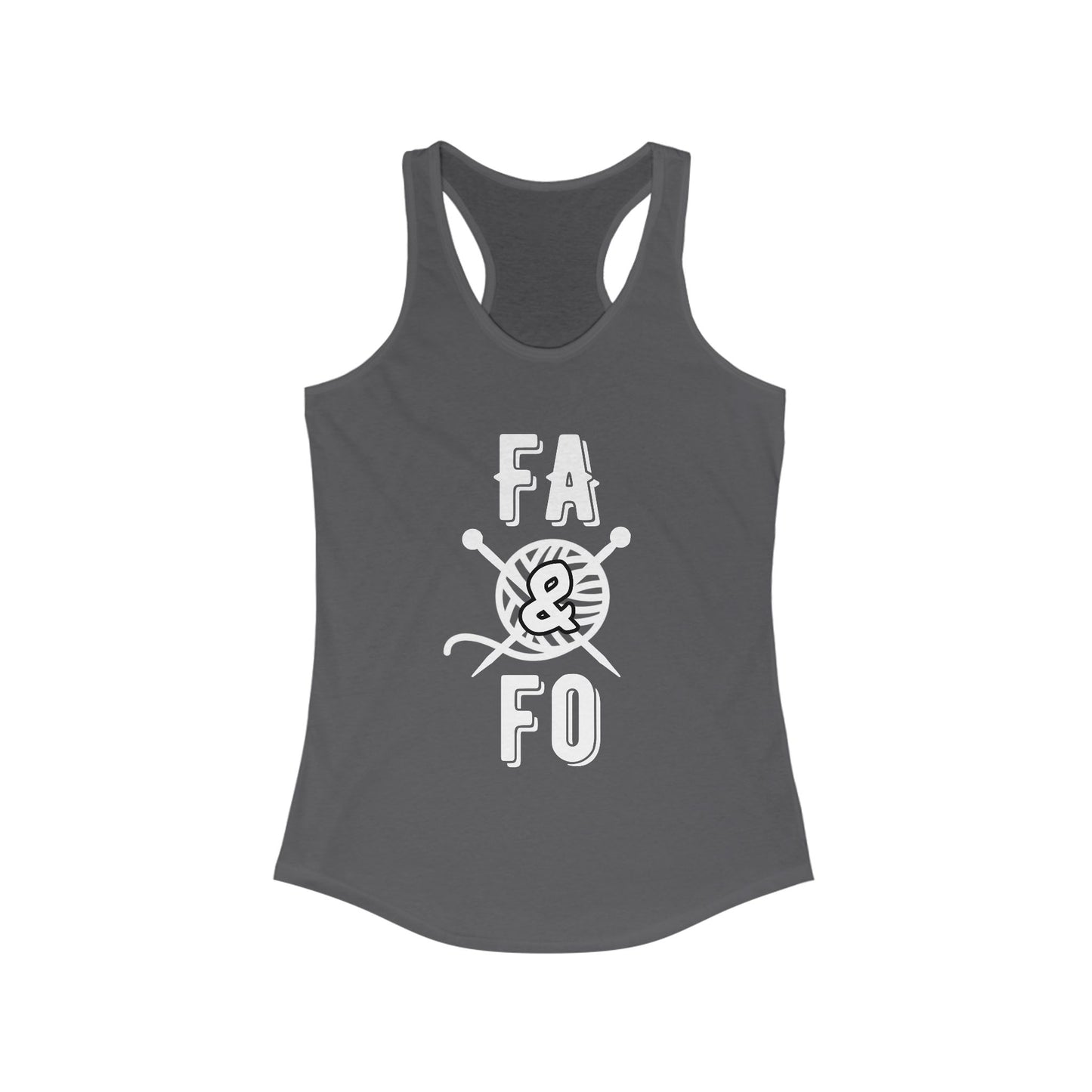 FAFO Knitting Women's Racerback Tank - Perfect Gift for Yarn Lovers