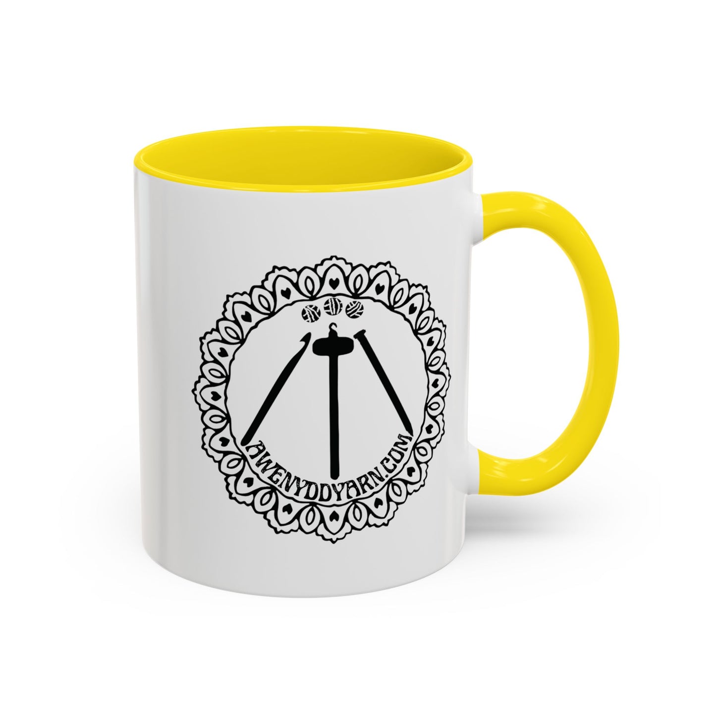 Awenydd Logo Colorful Accent Coffee Mug