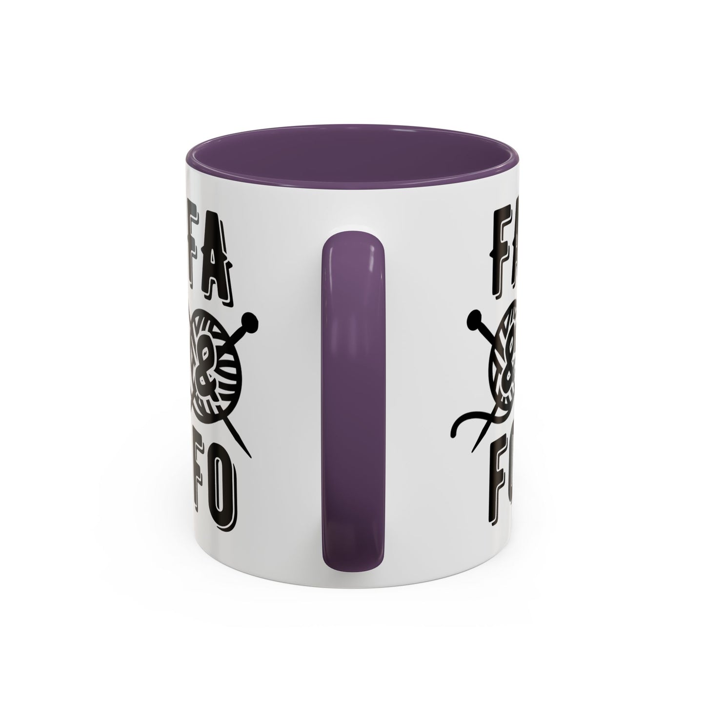FAFO Colorful Accent Coffee Mug - Perfect Gift for Yarn Lovers
