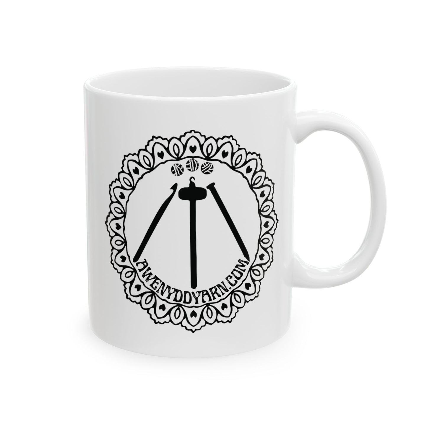 Awenydd Logo Ceramic Mug - 11oz & 15oz