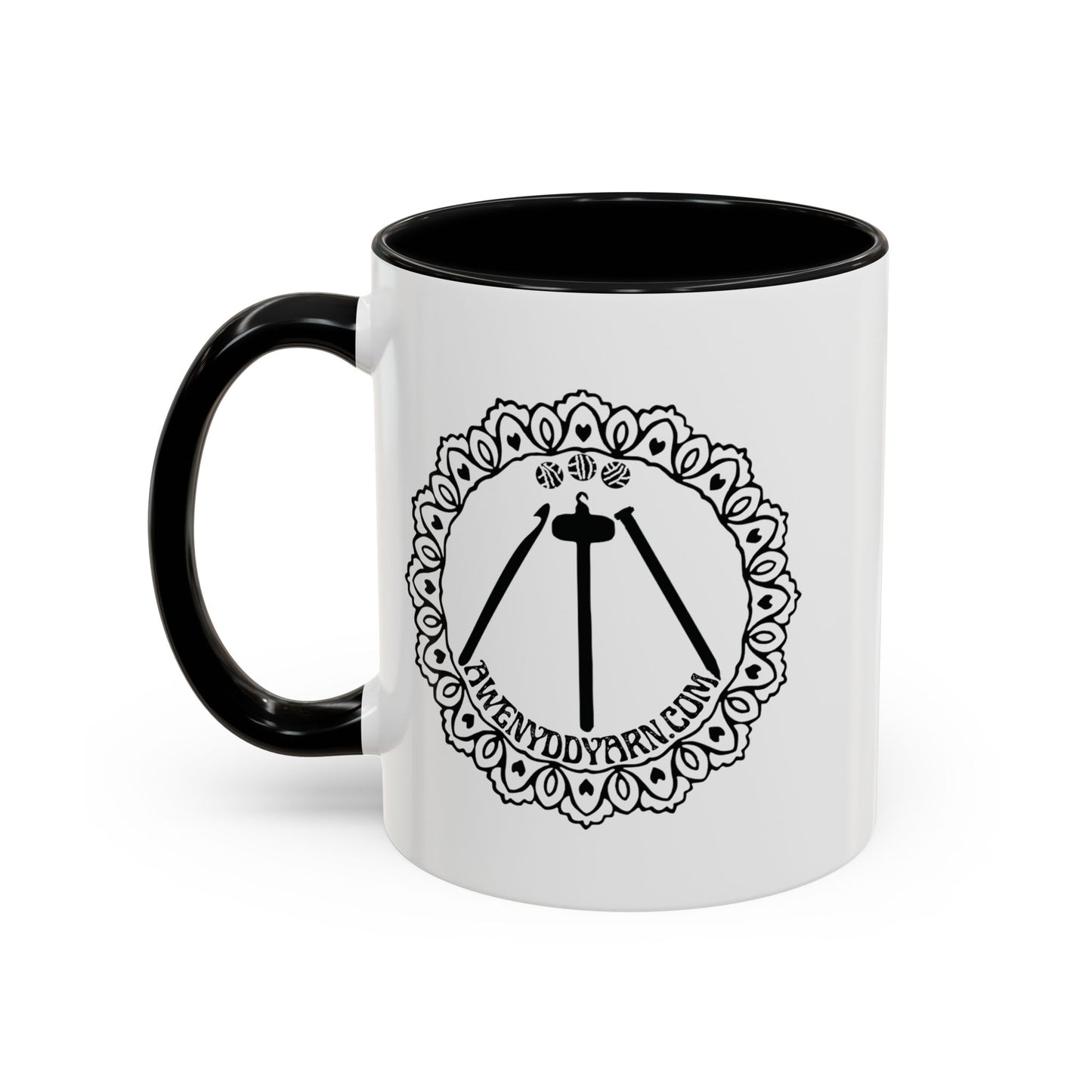 Awenydd Logo Colorful Accent Coffee Mug