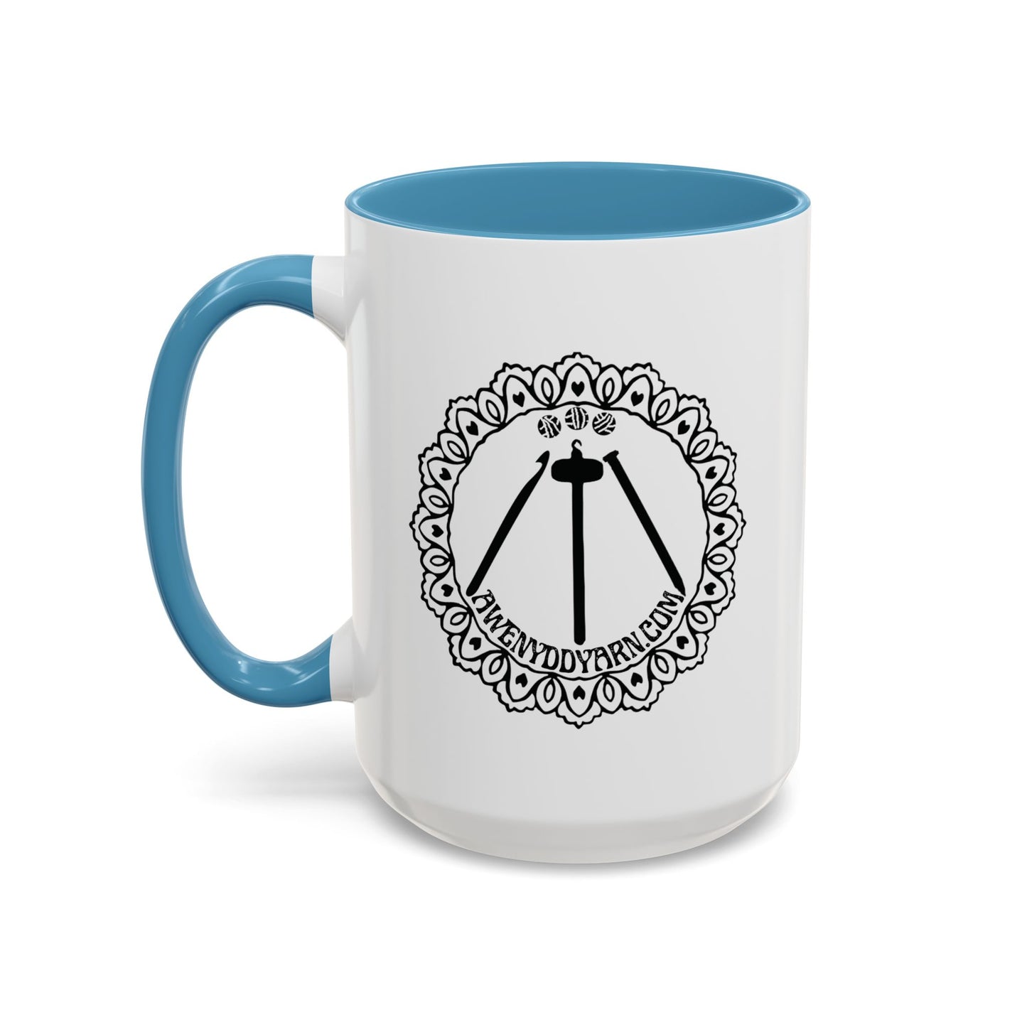 Awenydd Logo Colorful Accent Coffee Mug