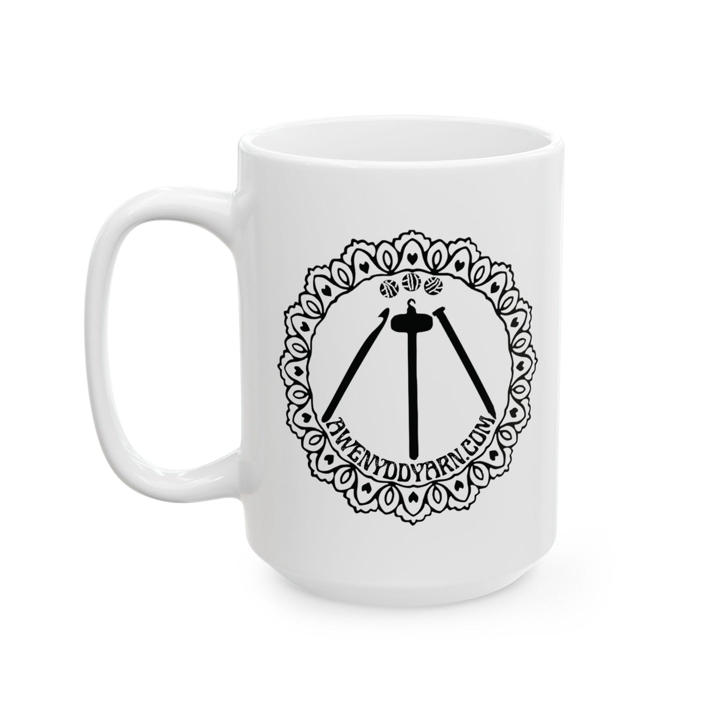Awenydd Logo Ceramic Mug - 11oz & 15oz