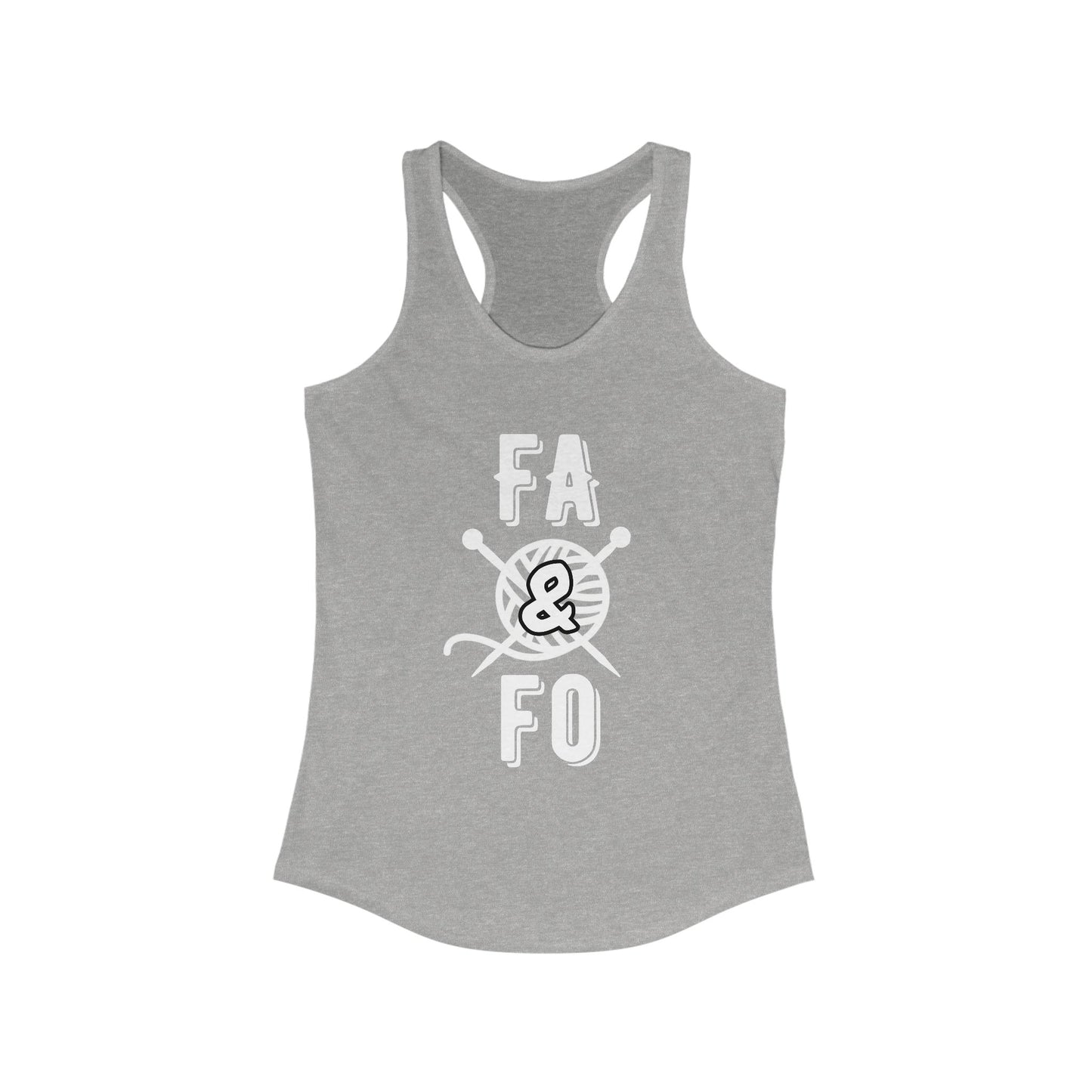 FAFO Knitting Women's Racerback Tank - Perfect Gift for Yarn Lovers