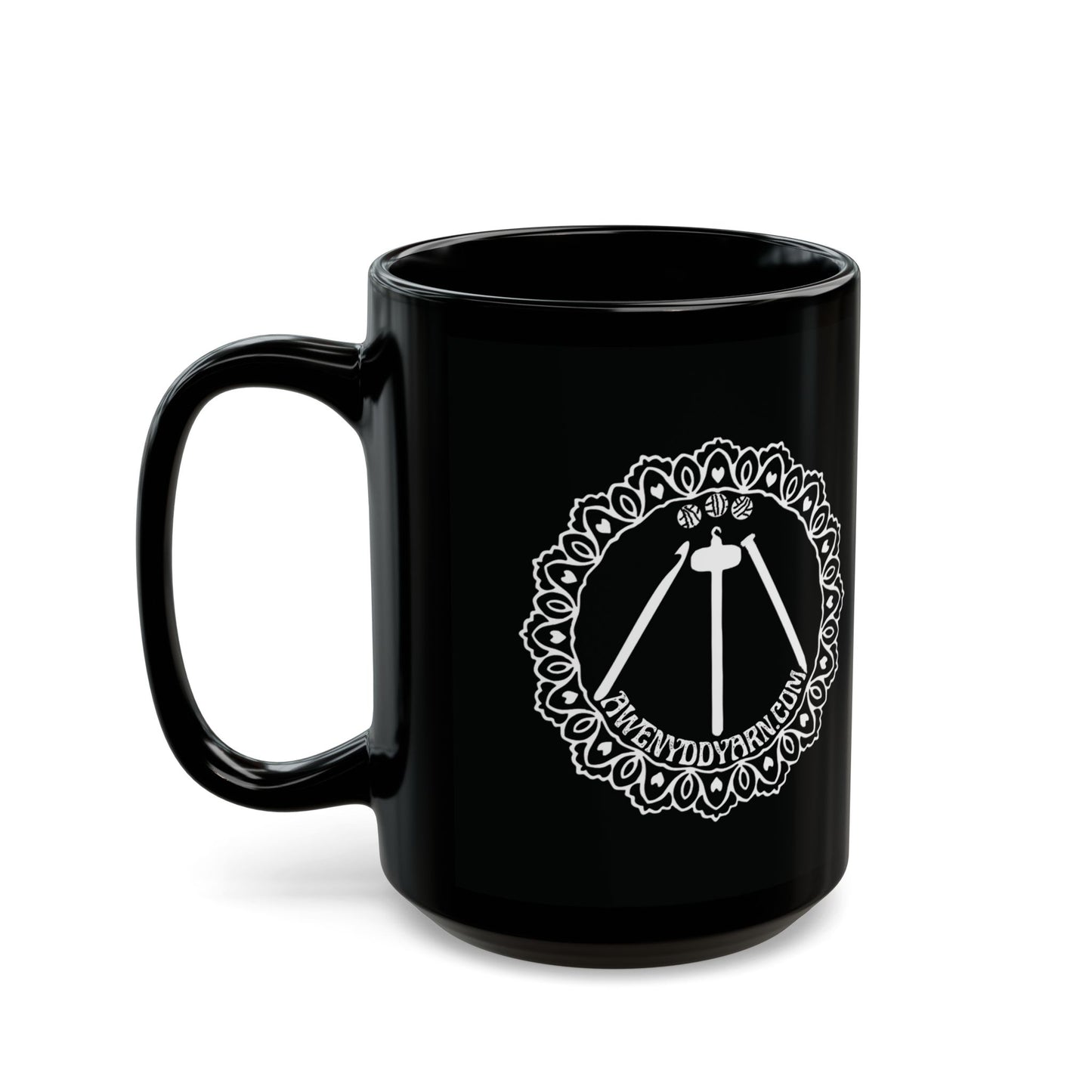 Black Awenydd Logo Mug