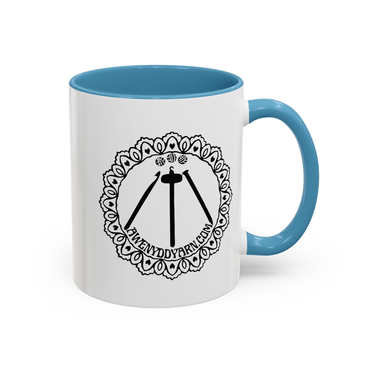 Awenydd Logo Colorful Accent Coffee Mug