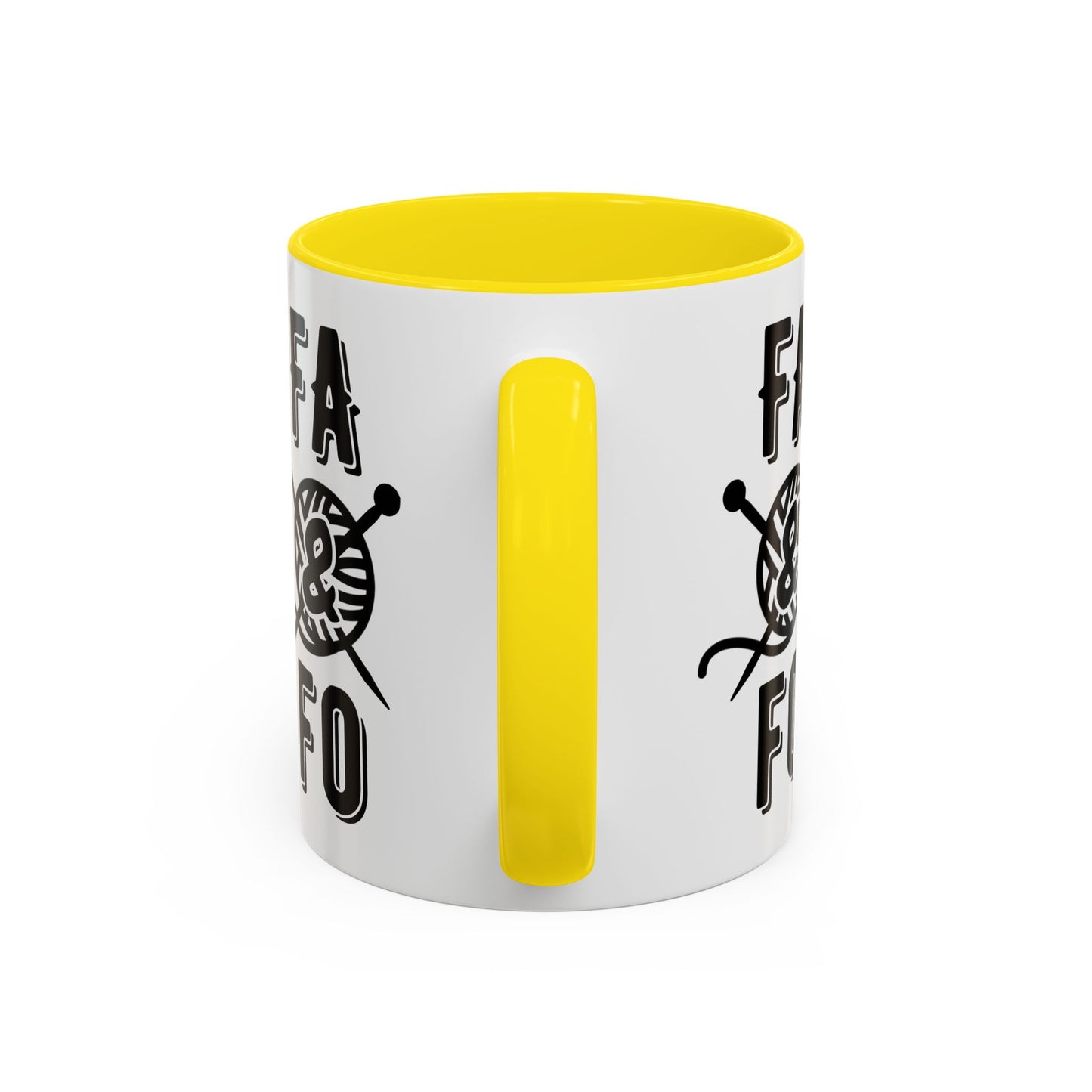 FAFO Colorful Accent Coffee Mug - Perfect Gift for Yarn Lovers