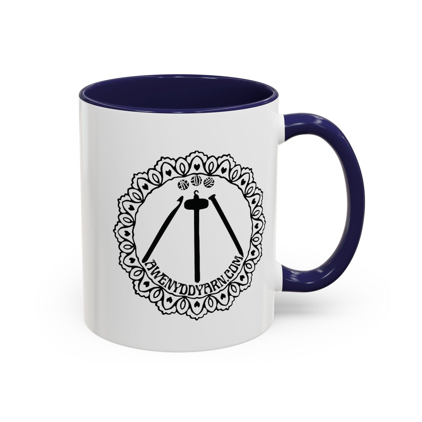 Awenydd Logo Colorful Accent Coffee Mug
