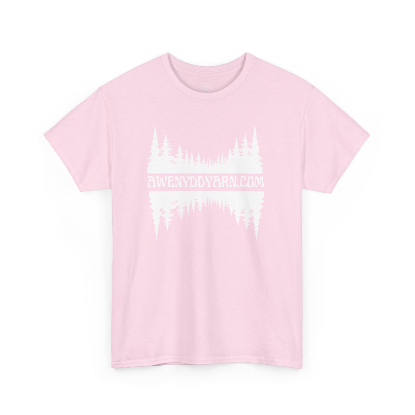 Unisex Heavy Cotton Tee - AWENYDDYARN.com Forest Design